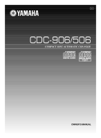 Yamaha CDC-506 - Owners Manual